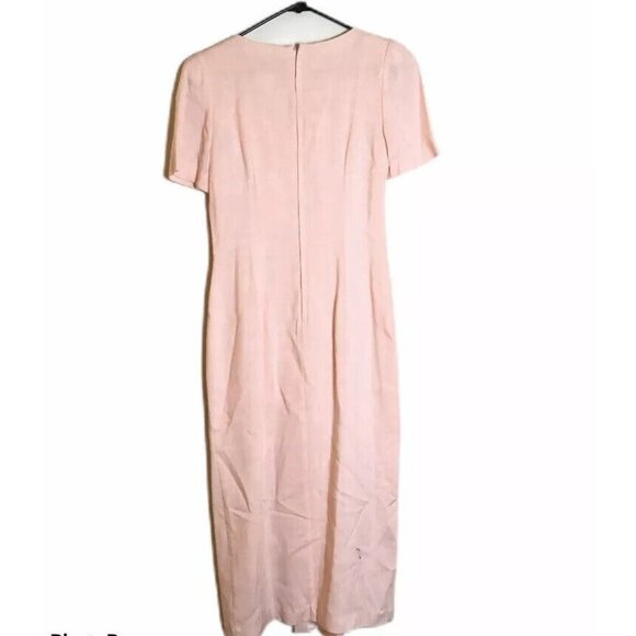 Lang Originals 10 Sheath Dress Queen Anne Beaded Embroidered Womens - Picture 2 of 9